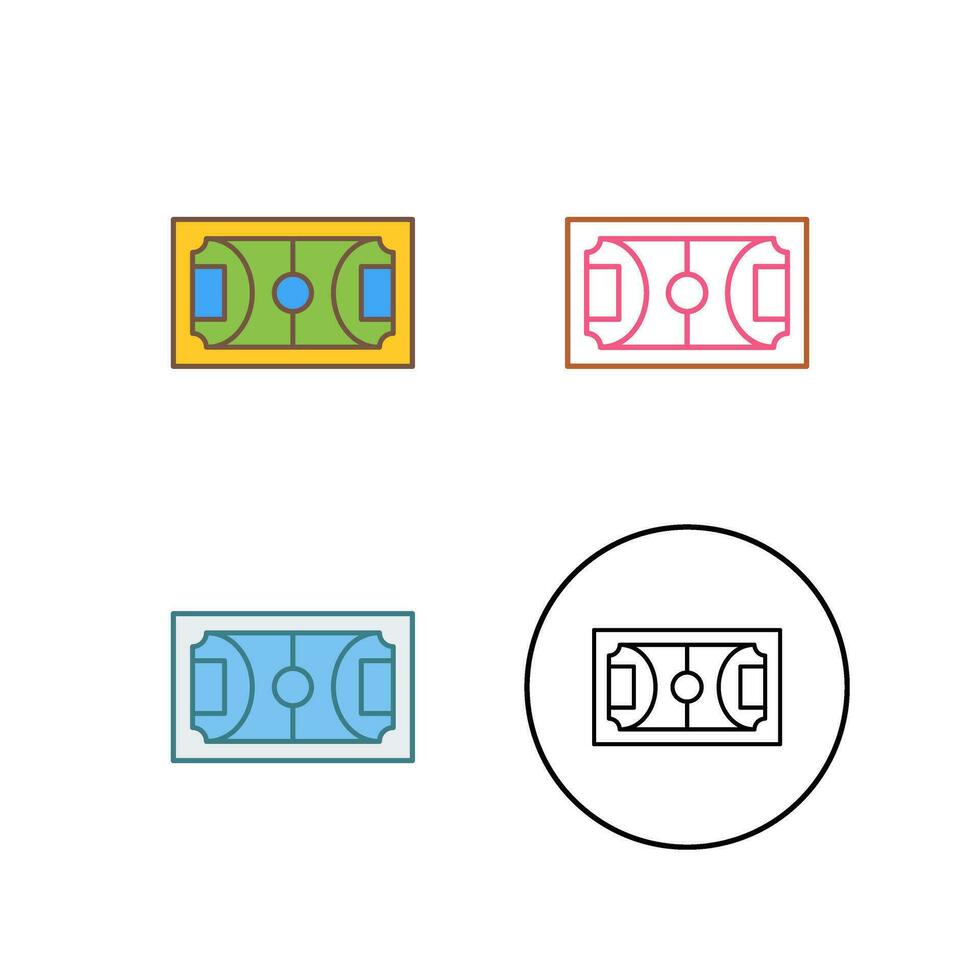 icône de vecteur de terrain de football