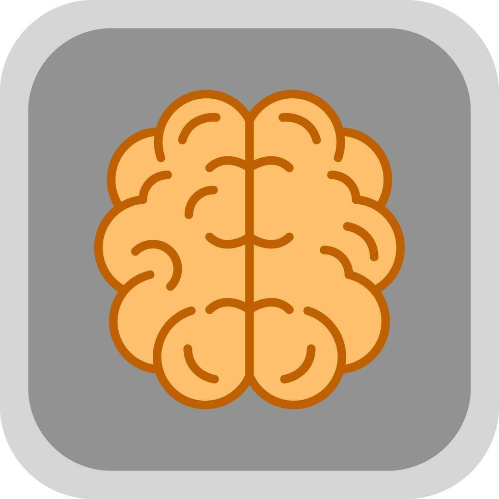 conception d'icône de vecteur de cerveau