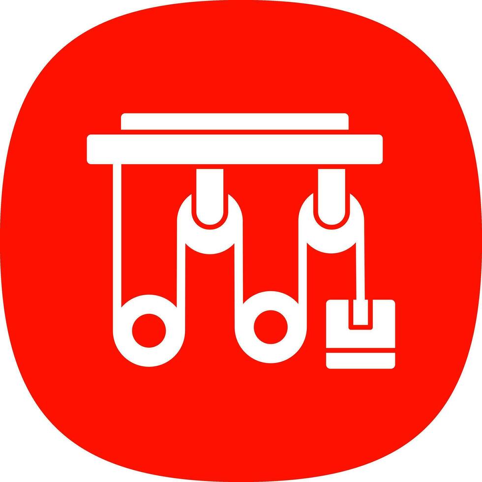 conception d'icône de vecteur de poulie