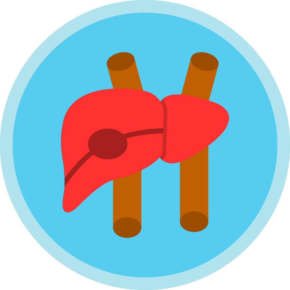 conception d'icône de vecteur de foie