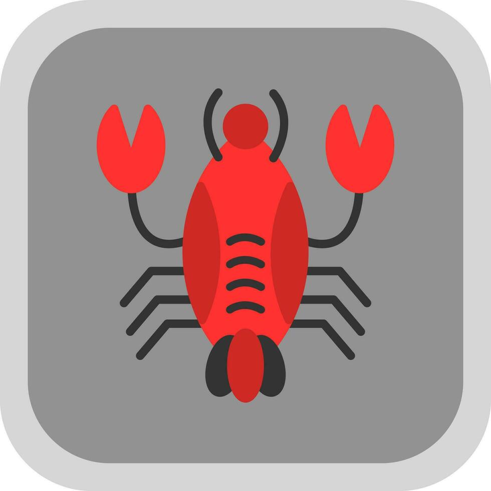 conception d'icône de vecteur de homard