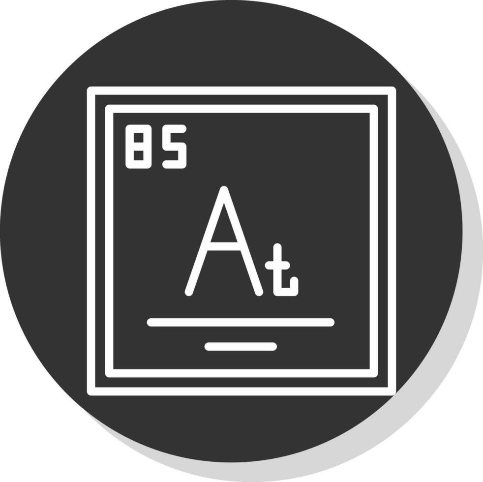 astatine vecteur icône conception