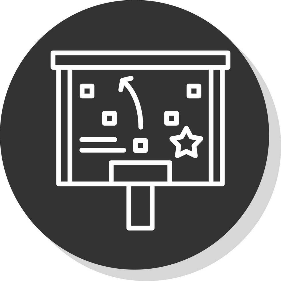 conception d'icône de vecteur de présentation