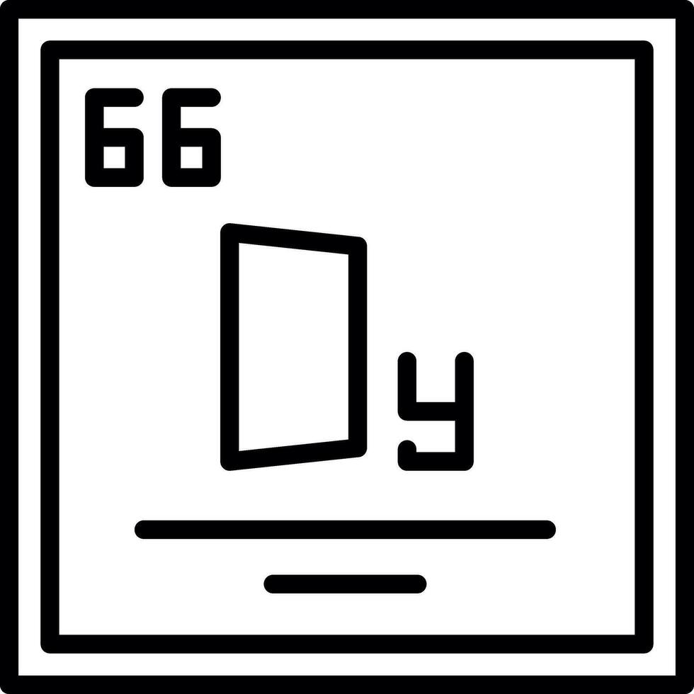dysprosium vecteur icône conception