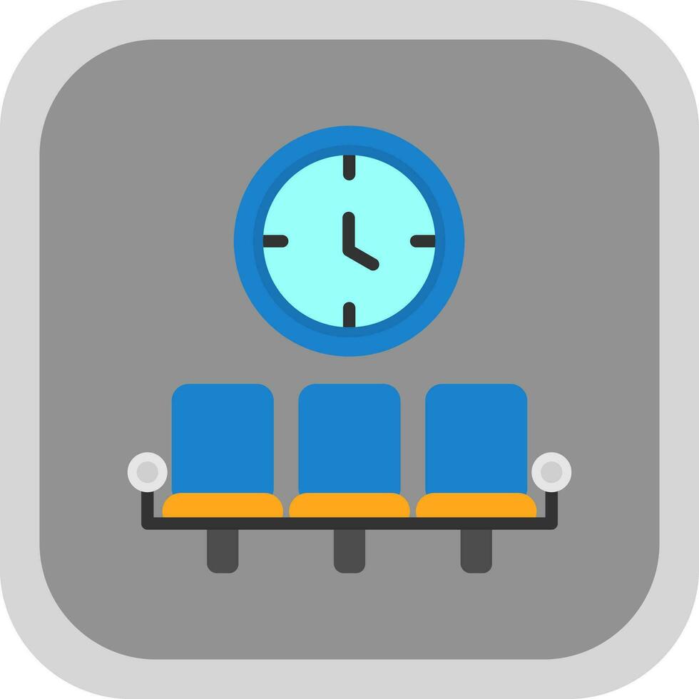 conception d'icône de vecteur de salle d'attente