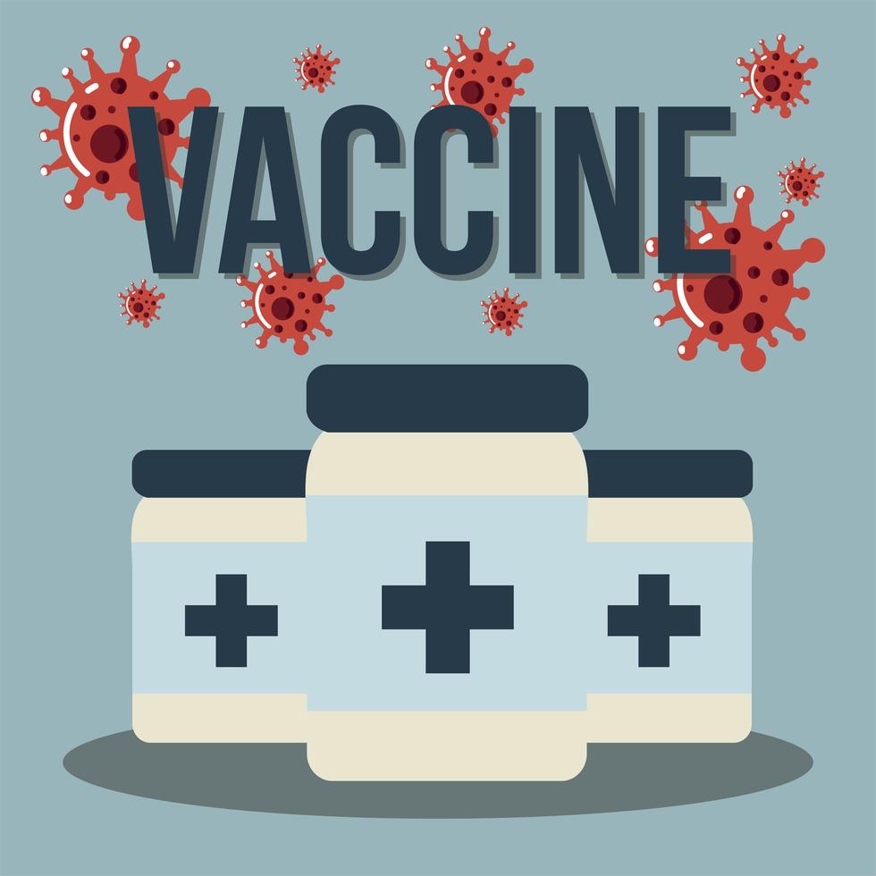 vaccins covid 19 paquets de médicaments contre le coronavirus vecteur