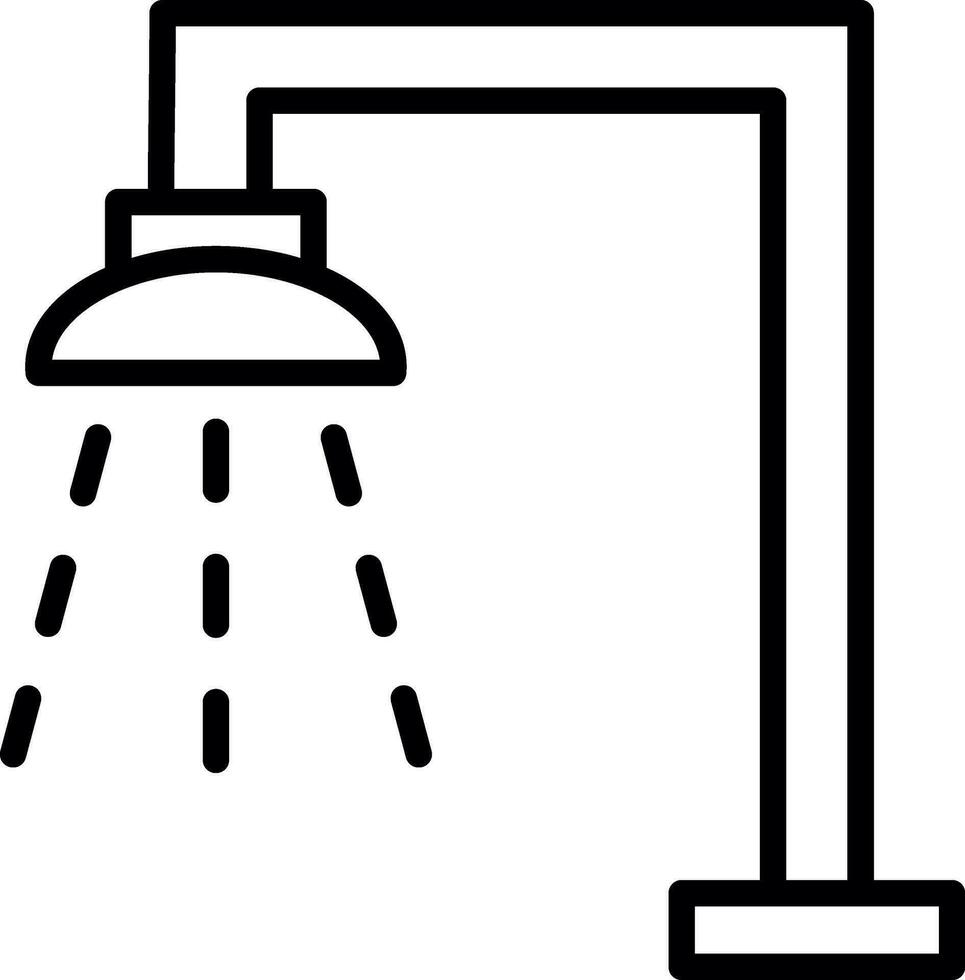 conception d'icône de vecteur de douche