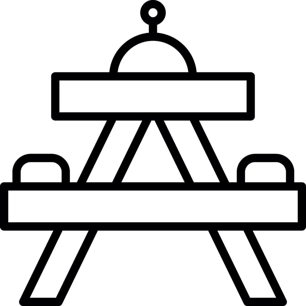 pique-nique table vecteur icône conception