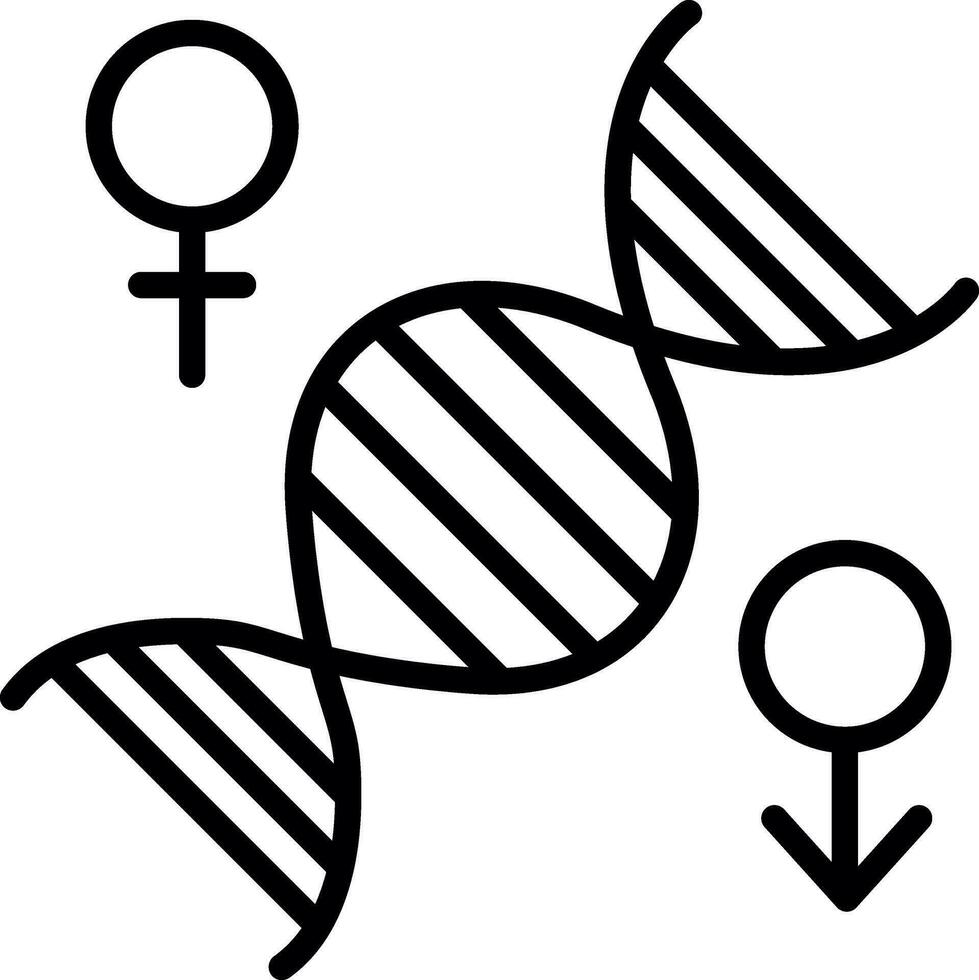 conception d'icône de vecteur de chromosome