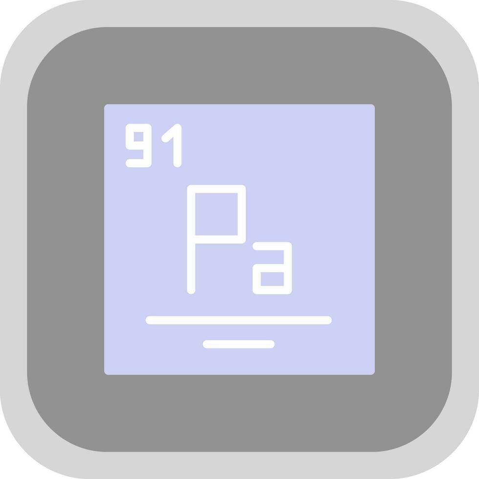 protactinium vecteur icône conception
