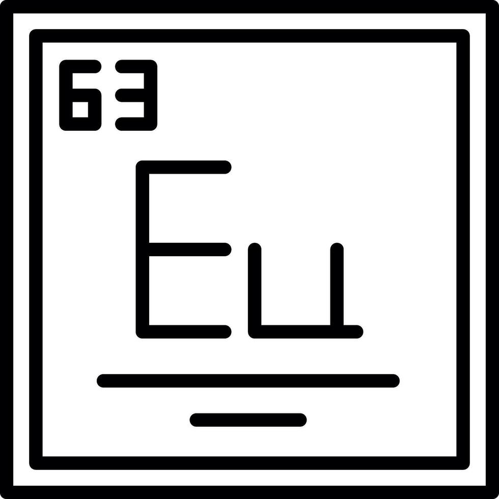 europium vecteur icône conception