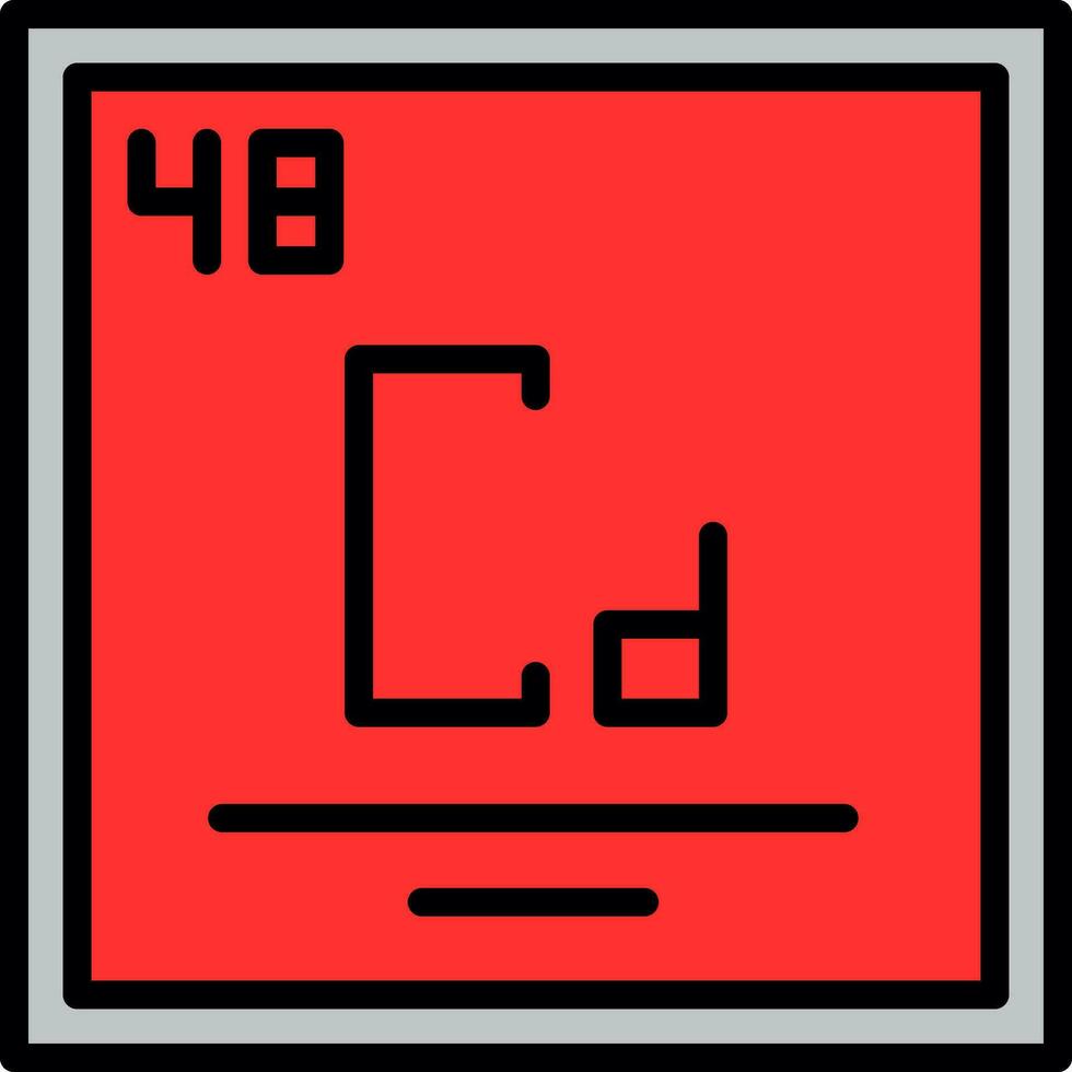 cadmium vecteur icône conception