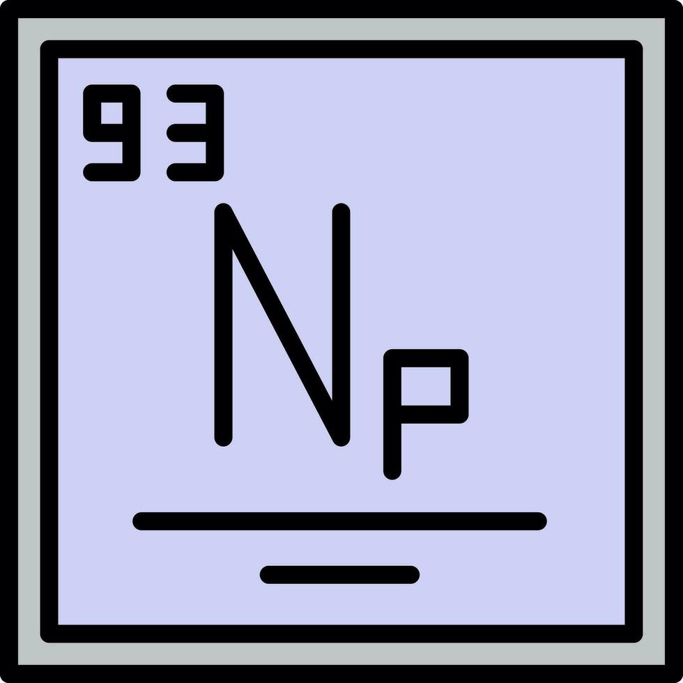 neptunium vecteur icône conception