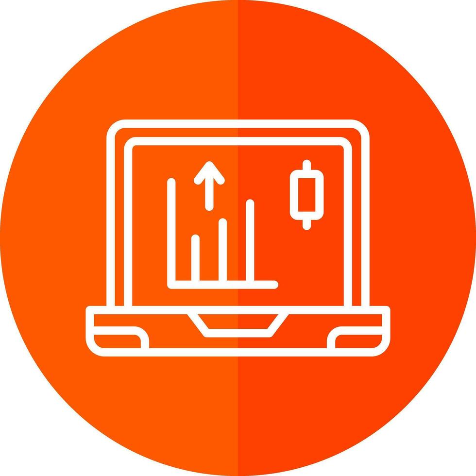conception d'icône de vecteur de marché boursier