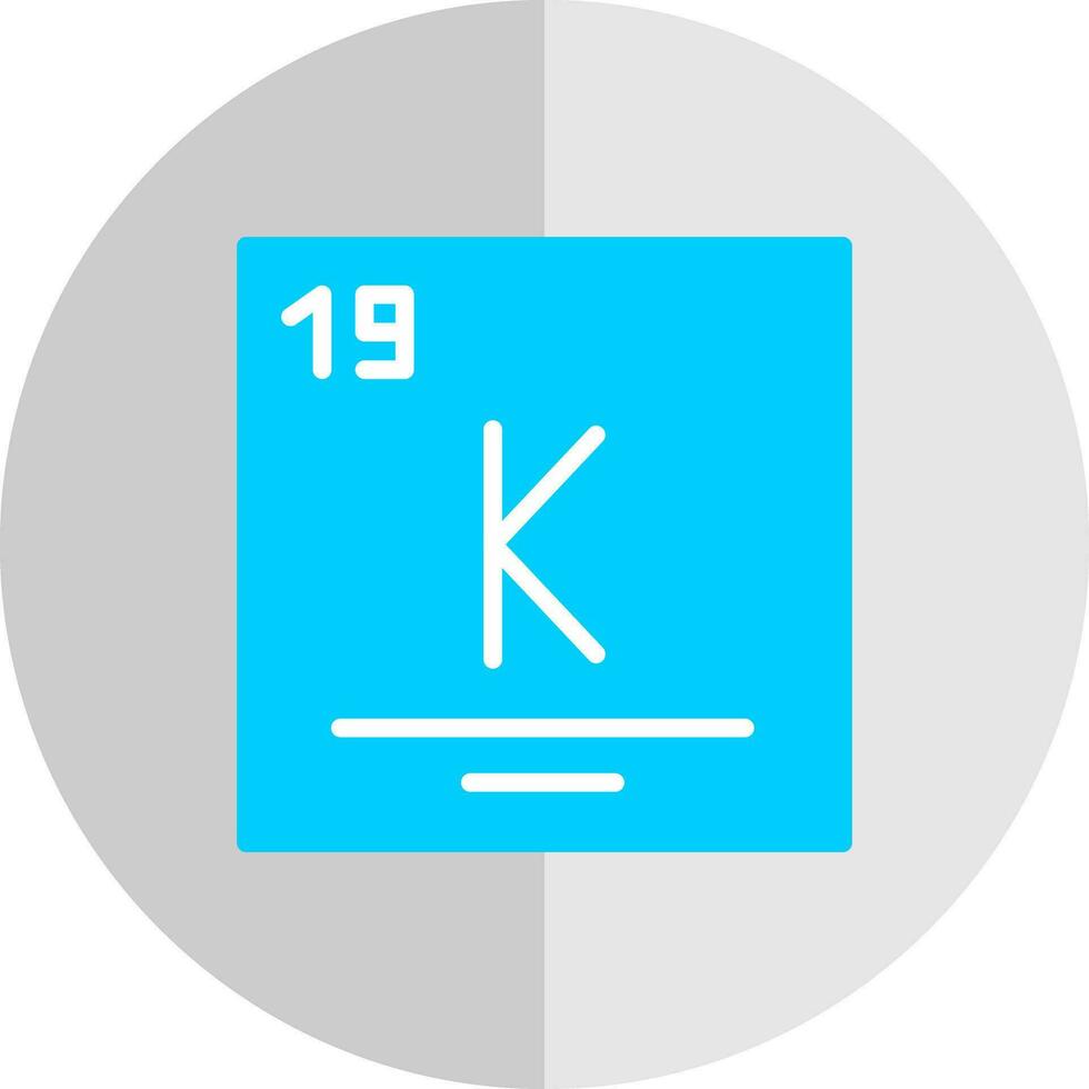 potassium vecteur icône conception