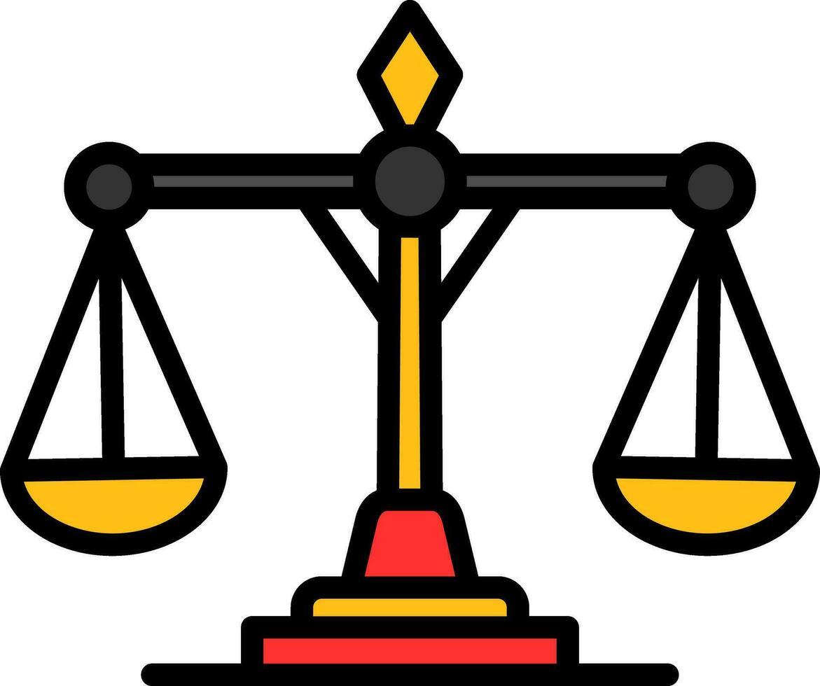 conception d'icône de vecteur de justice