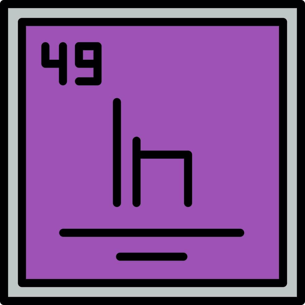 indium vecteur icône conception