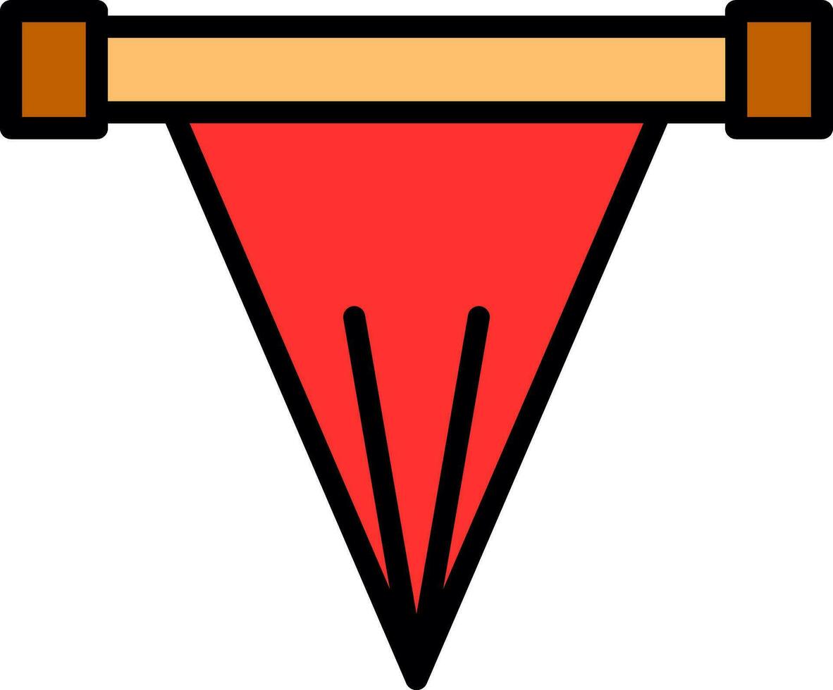 conception d'icône de vecteur de drapeau hors-jeu