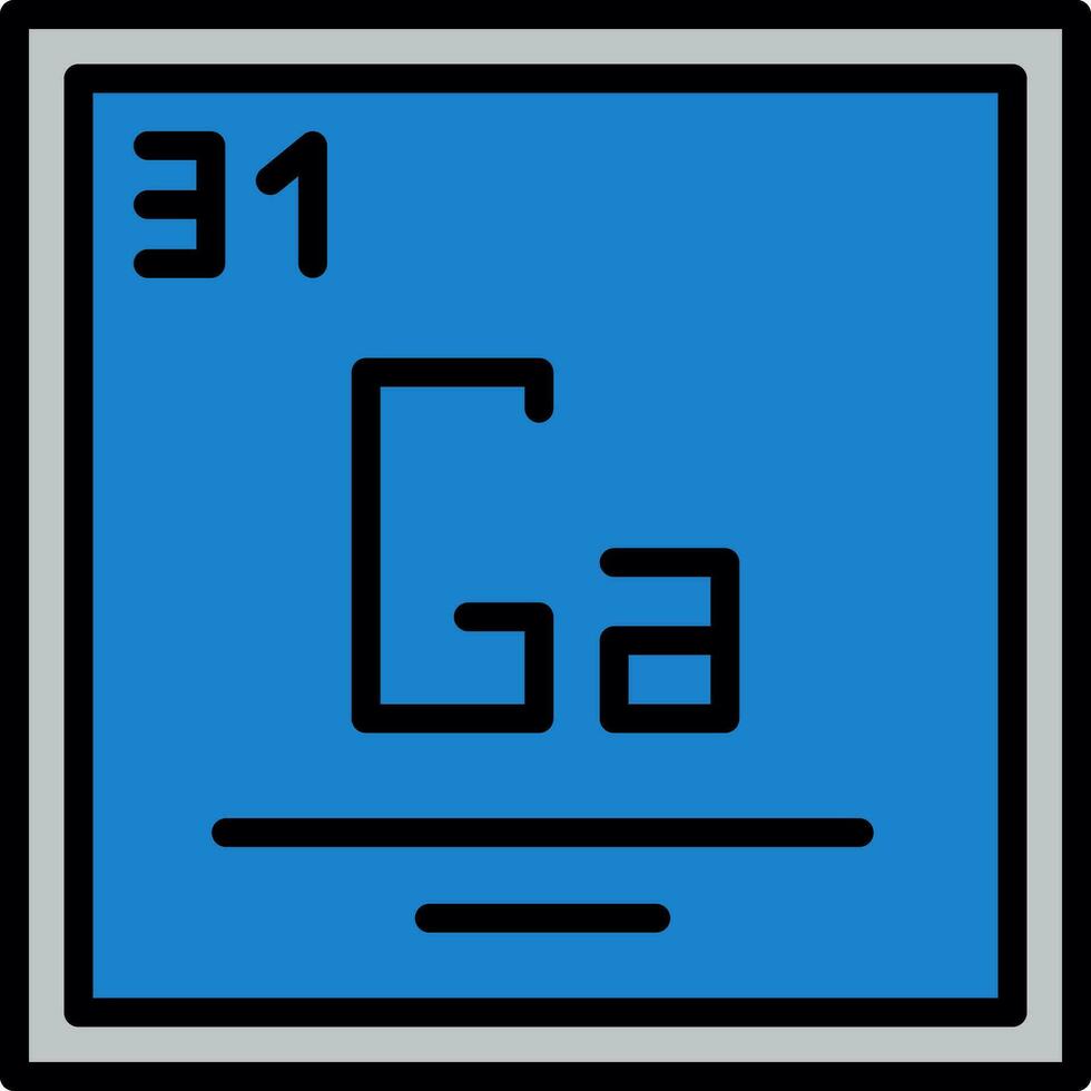 gallium vecteur icône conception