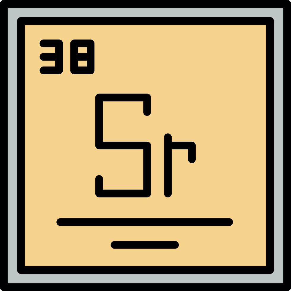 strontium vecteur icône conception