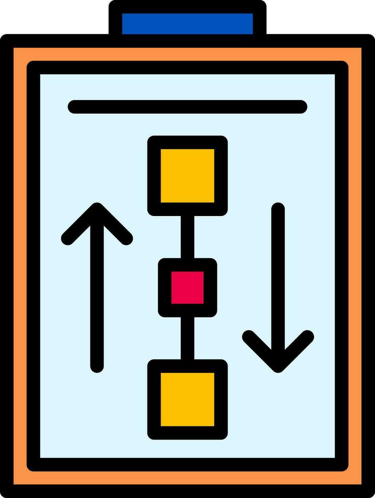 conception d'icône de vecteur de flux de travail