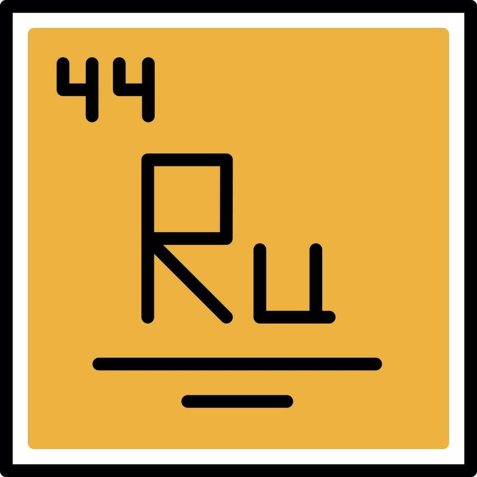 ruthénium vecteur icône conception