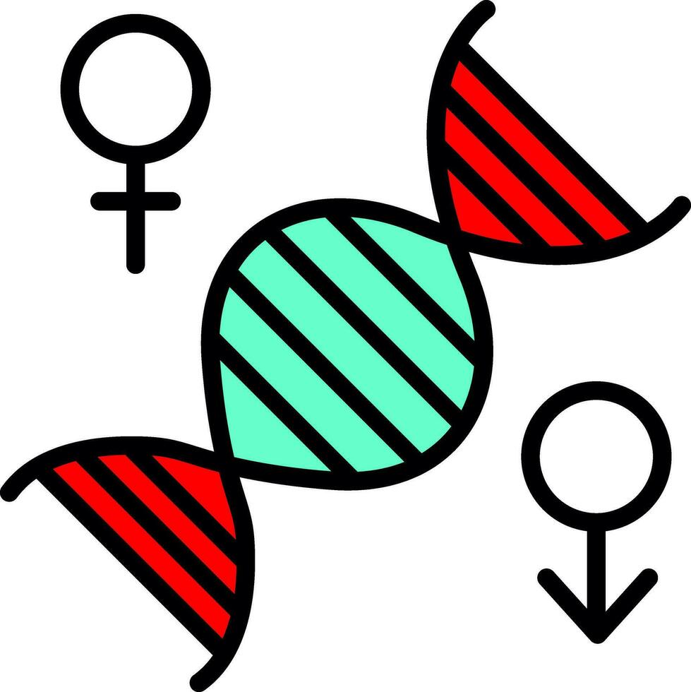 conception d'icône de vecteur de chromosome