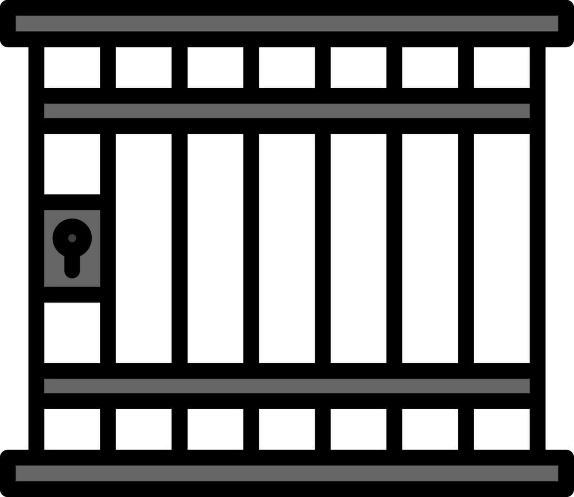 conception d'icône de vecteur de prison