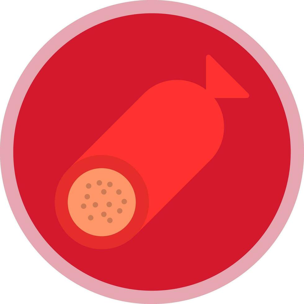 conception d'icône de vecteur de salami
