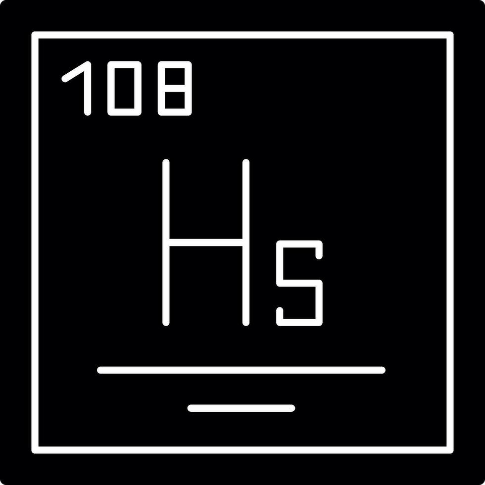 hassium vecteur icône conception