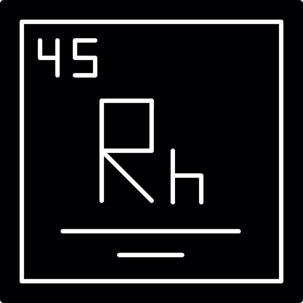 rhodium vecteur icône conception