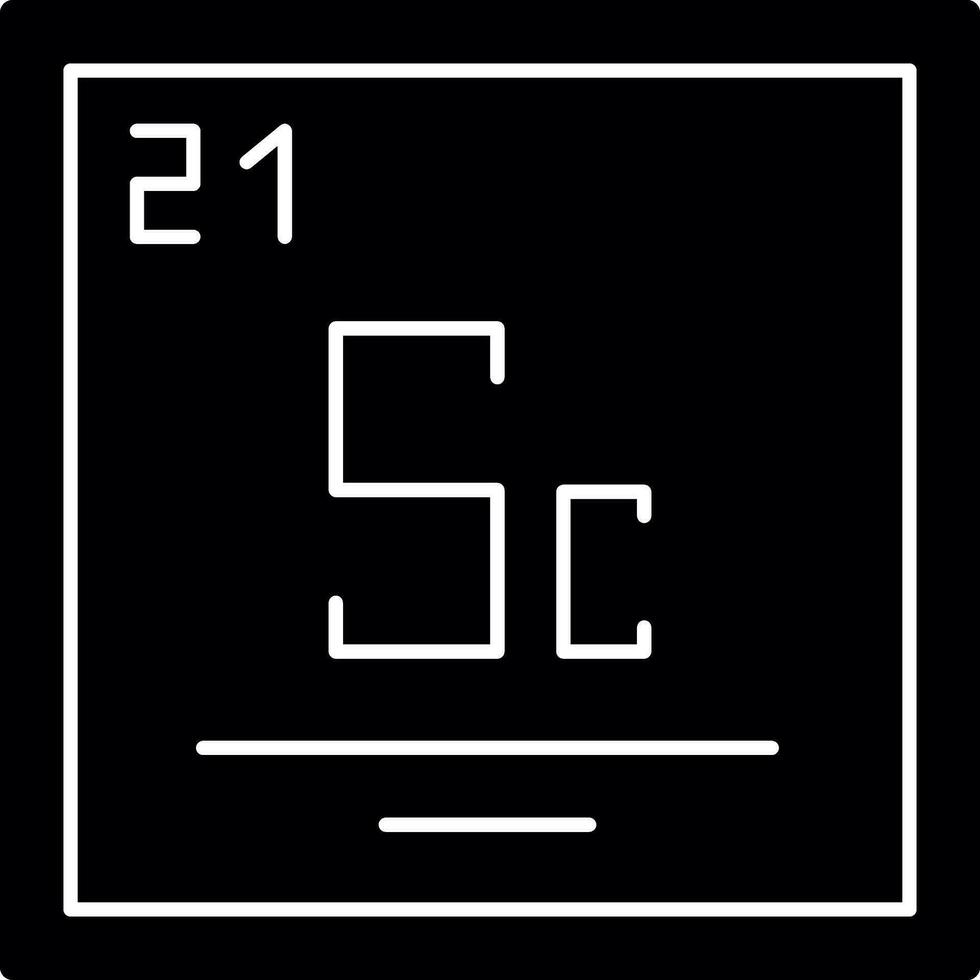 scandium vecteur icône conception