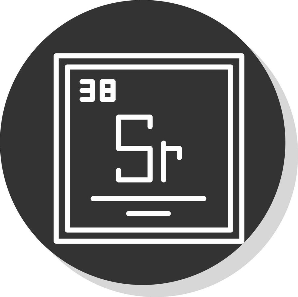 strontium vecteur icône conception