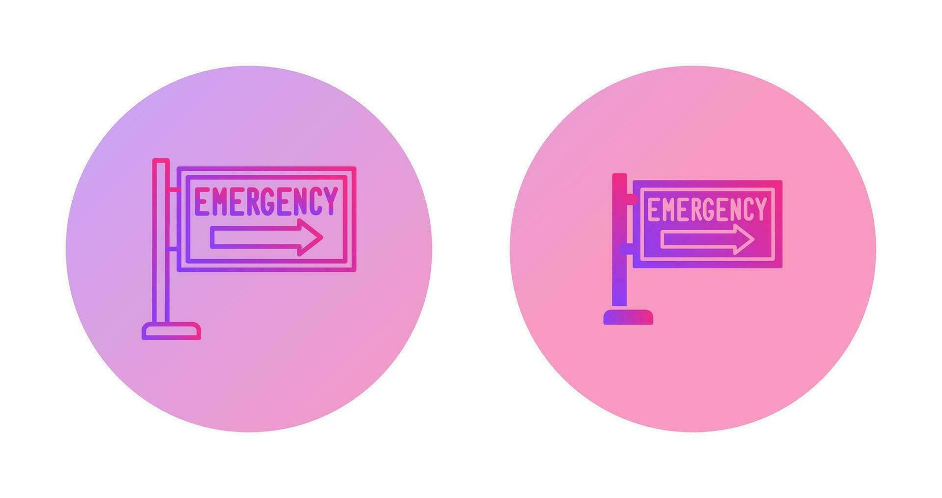 icône de vecteur de signe d'urgence