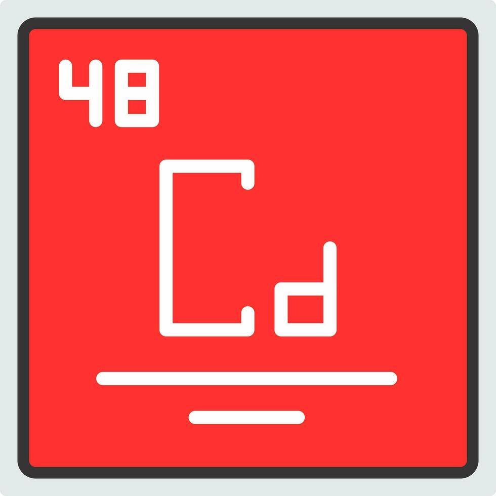 cadmium vecteur icône conception