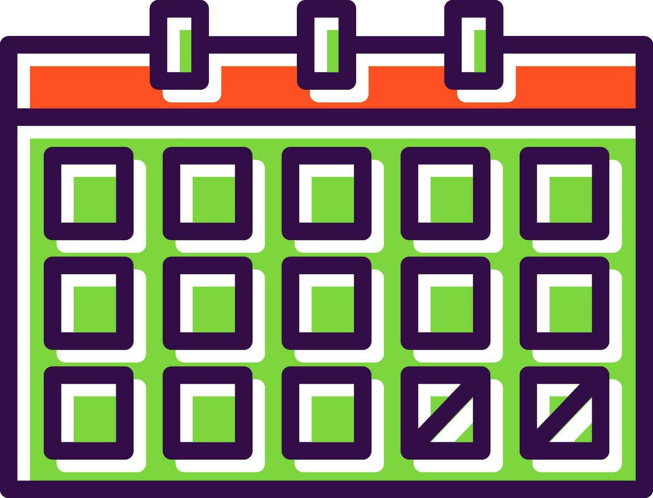 conception d'icône de vecteur de calendrier