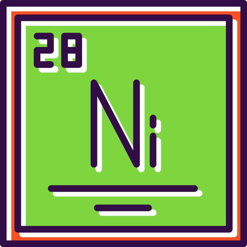 nickel vecteur icône conception