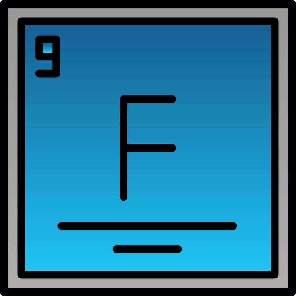 fluor vecteur icône conception