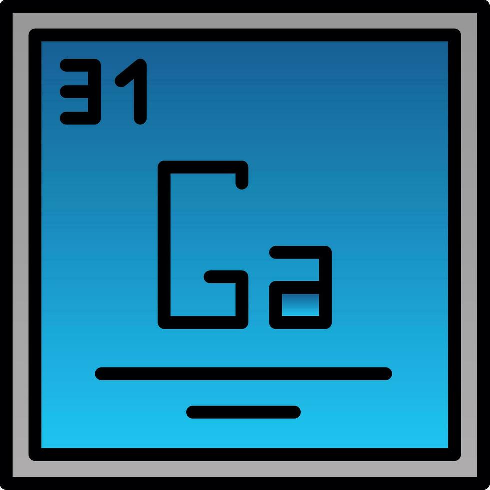 gallium vecteur icône conception