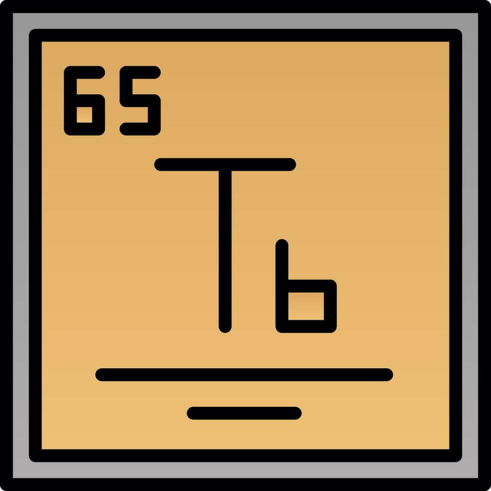 terbium vecteur icône conception