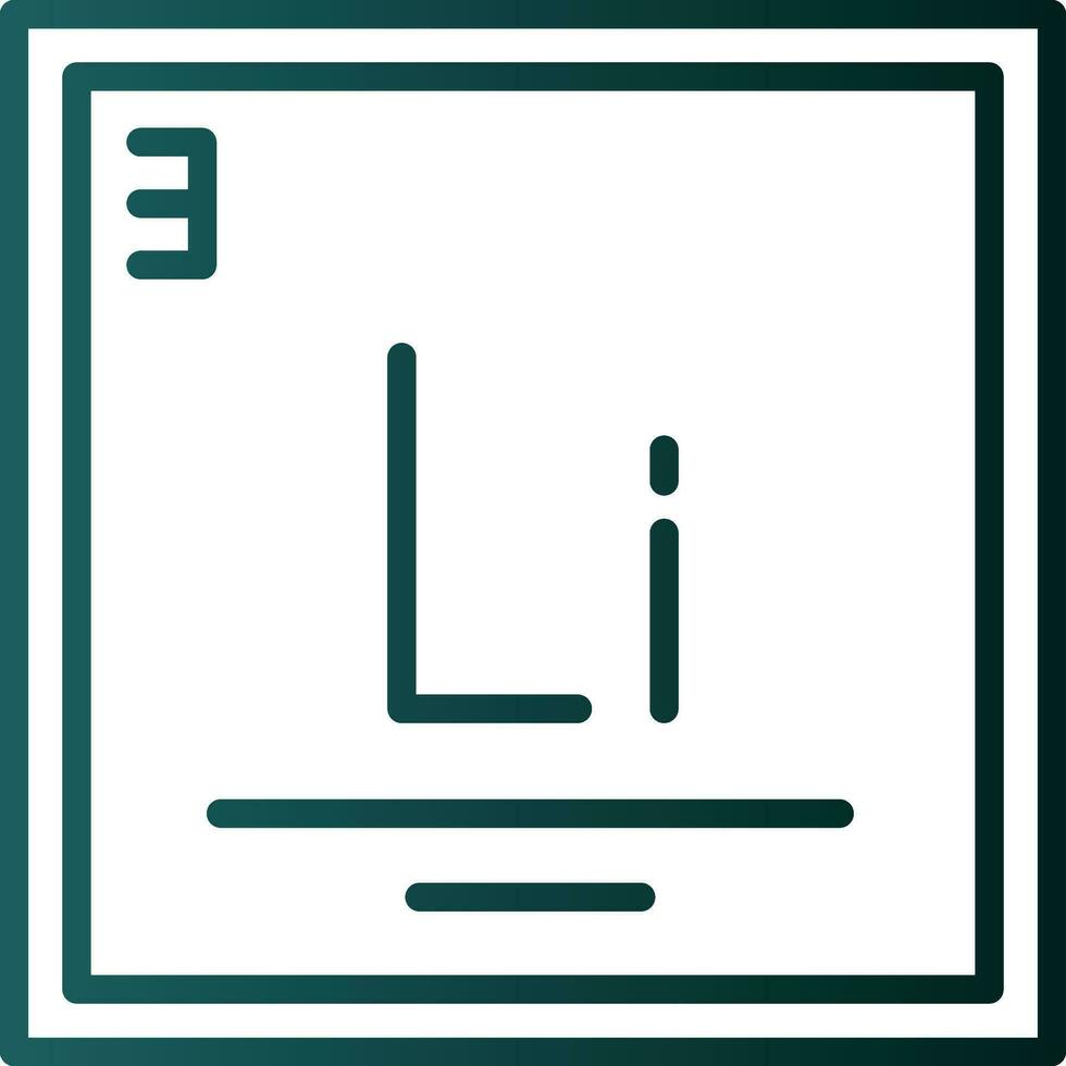 lithium vecteur icône conception