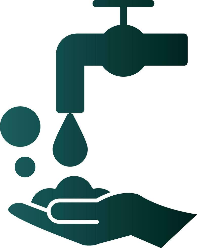 conception d'icône de vecteur de lavage des mains