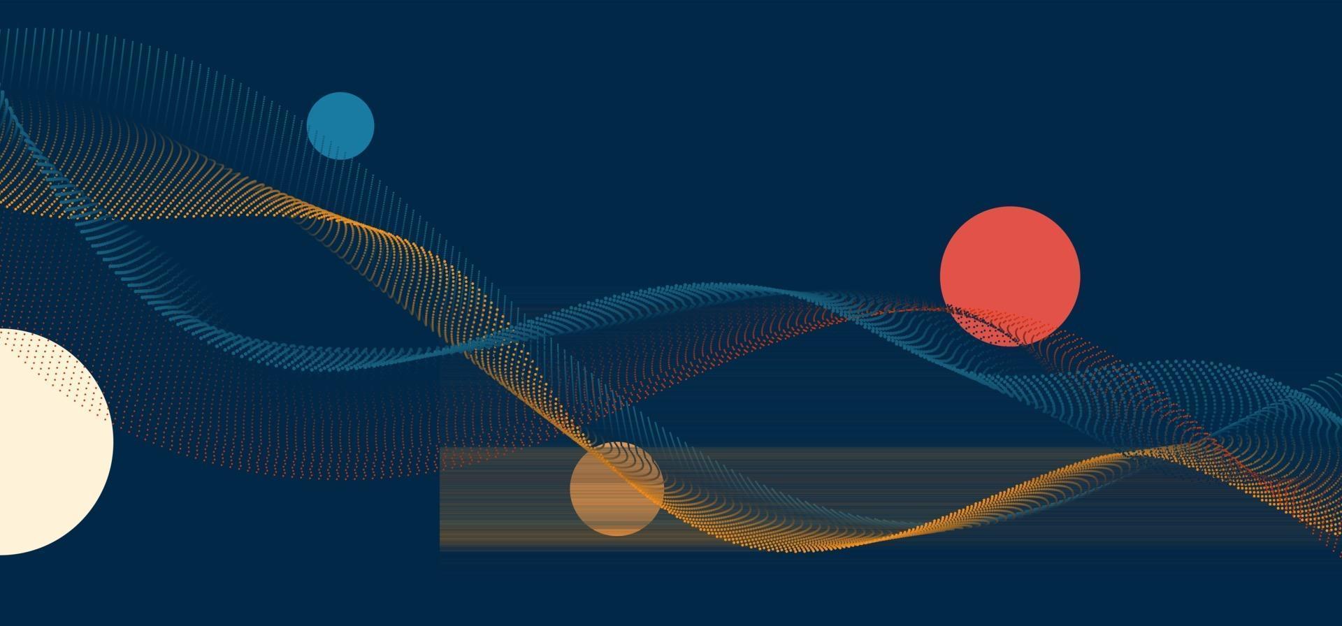 particules abstraites parsèment des lignes d vecteur