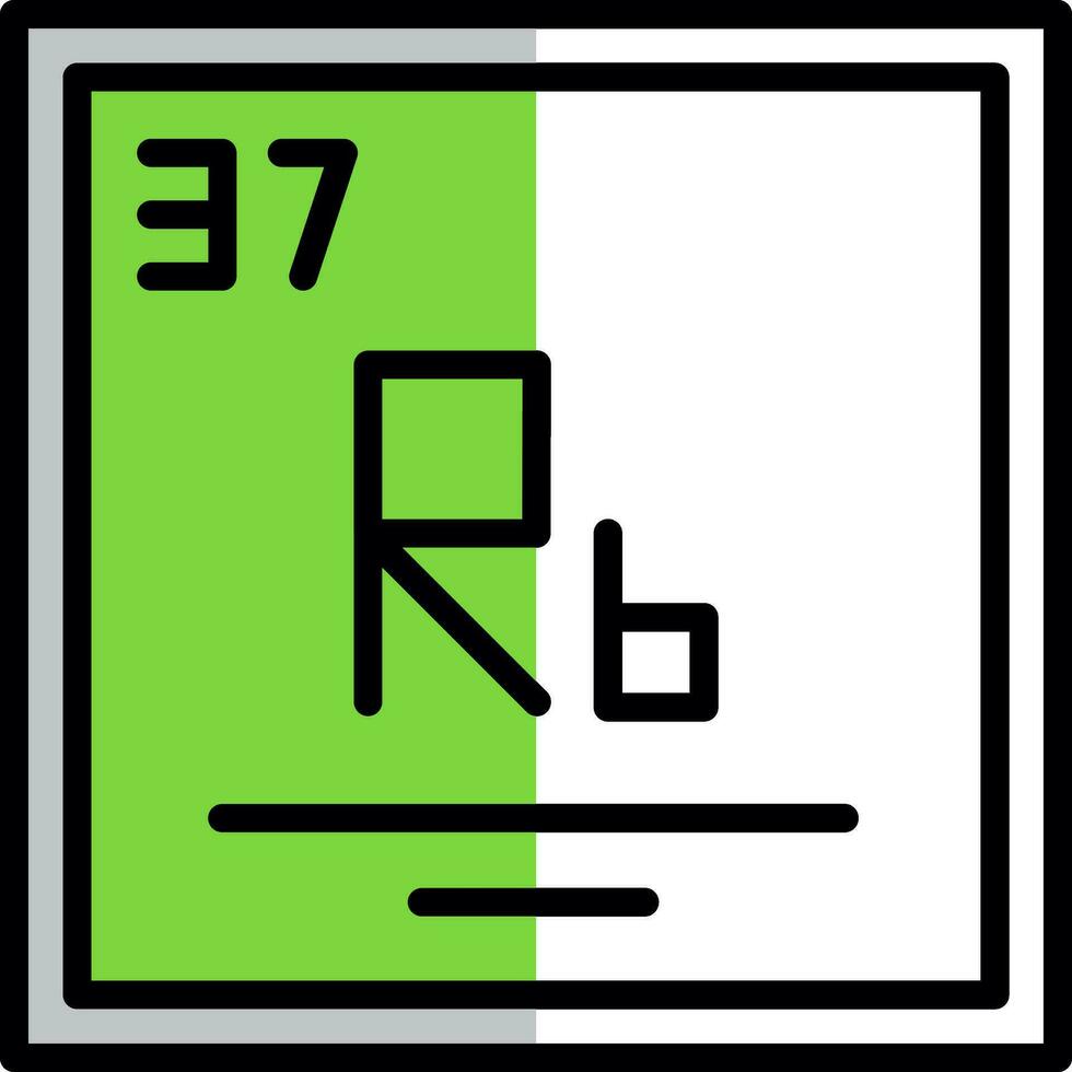 rubidium vecteur icône conception