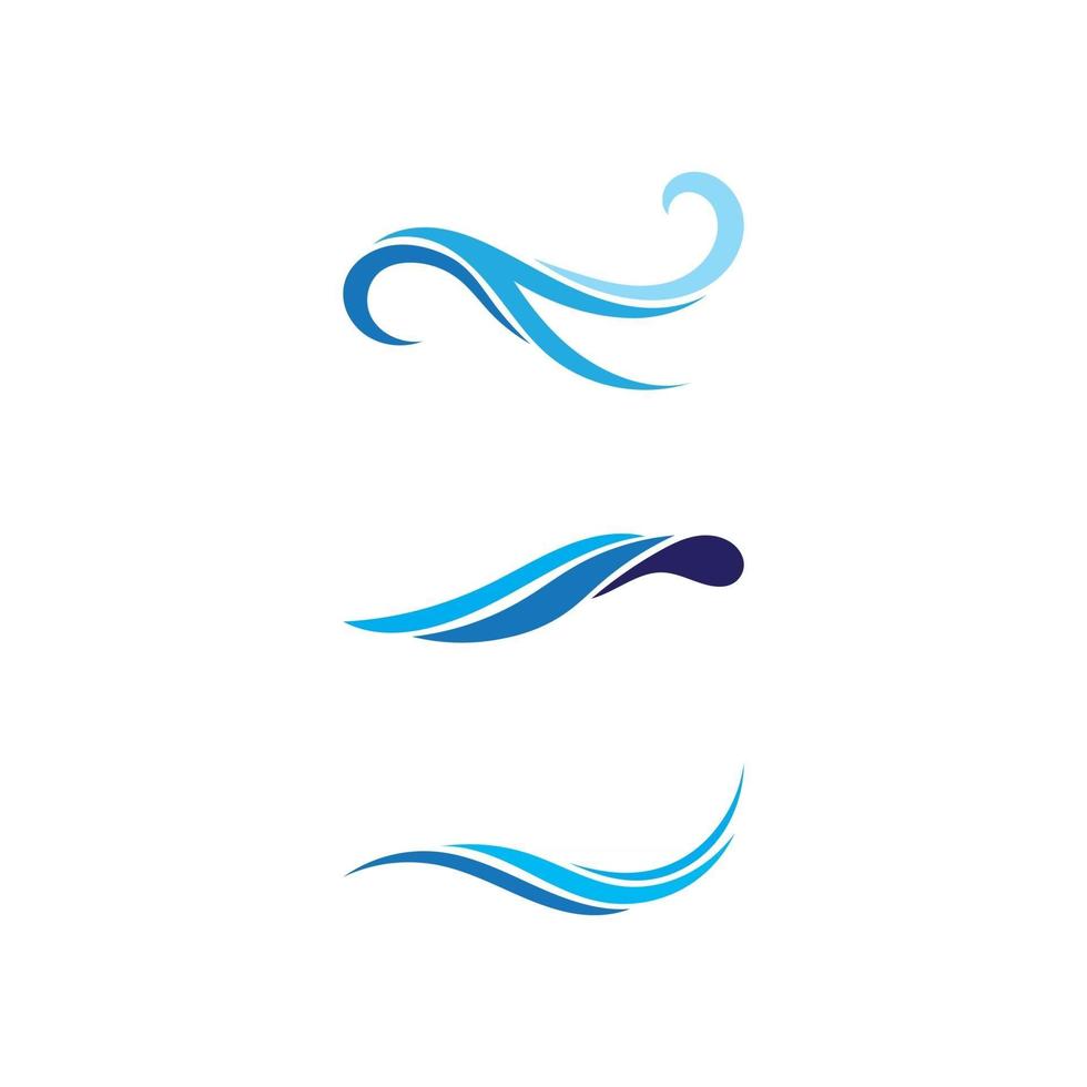 icônes de modèle de logo de plage de vagues et de symboles app vecteur