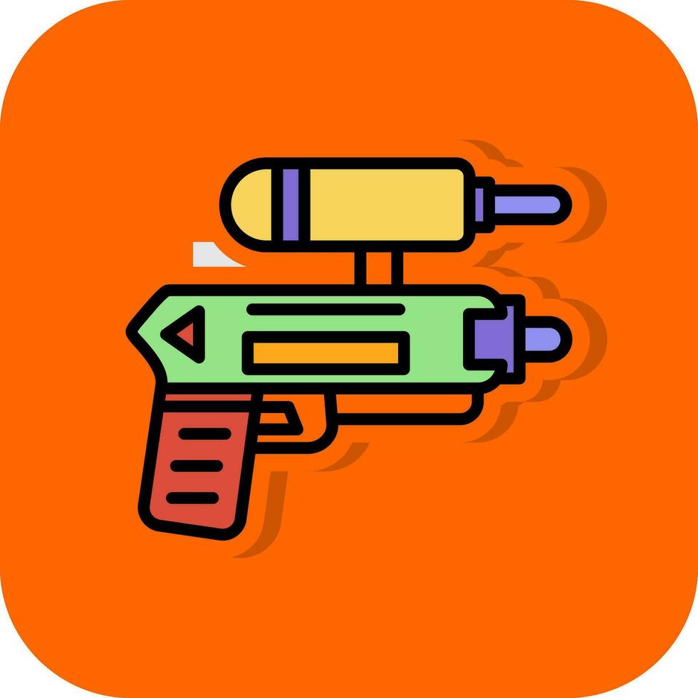 conception d'icône de vecteur de pistolet à eau