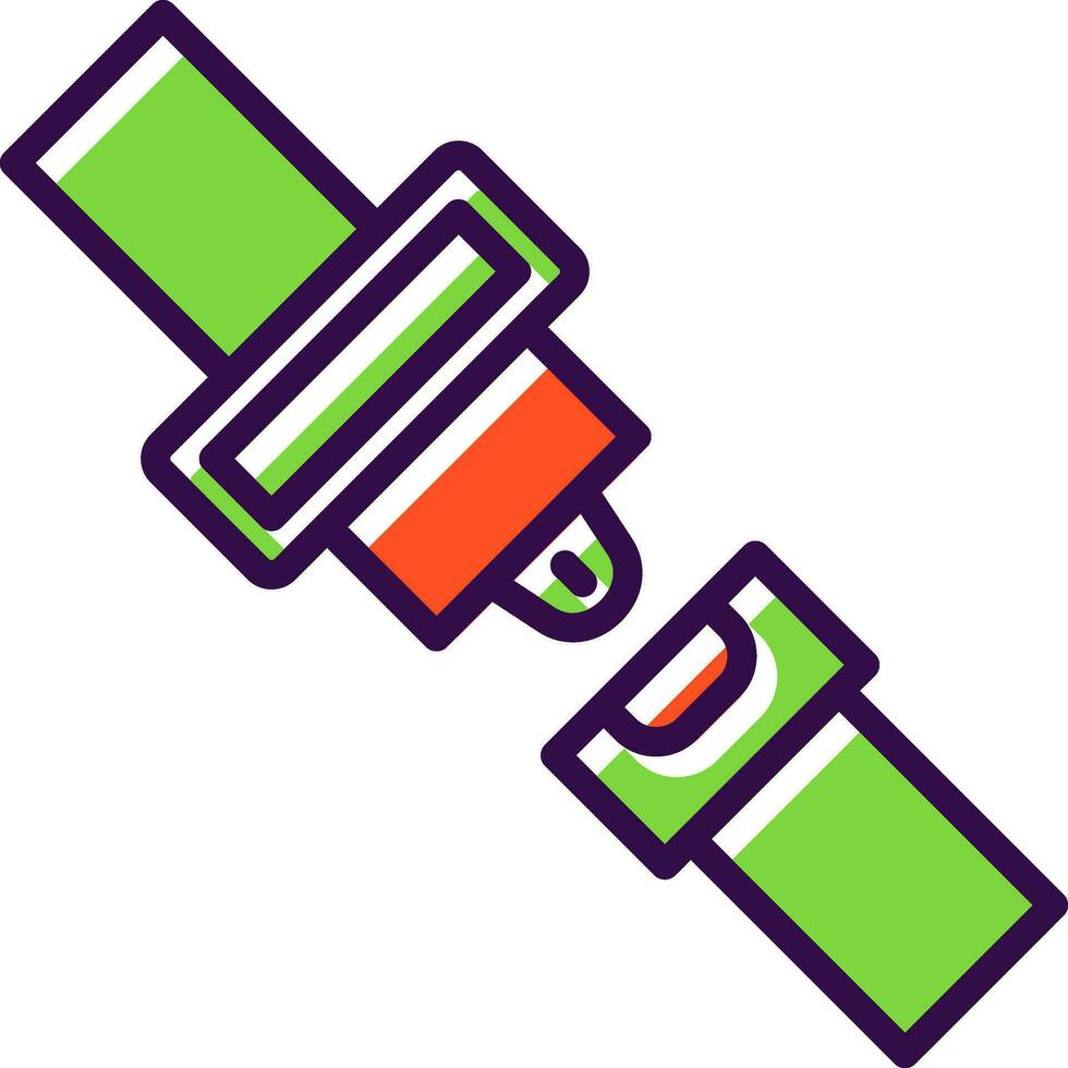 conception d'icône de vecteur de ceinture de sécurité