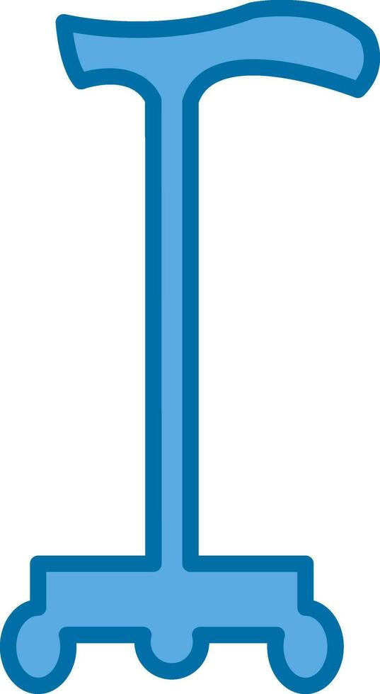 conception d'icône de vecteur de bâton de marche