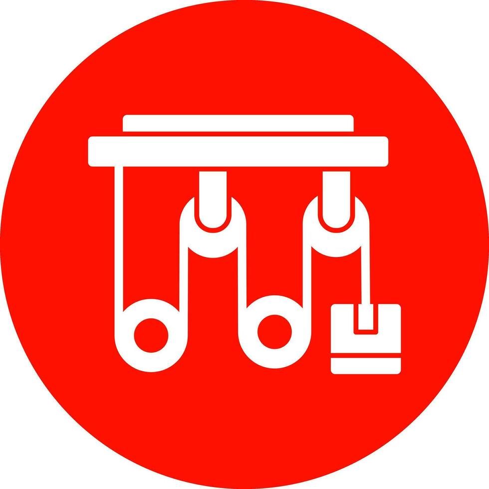 conception d'icône de vecteur de poulie