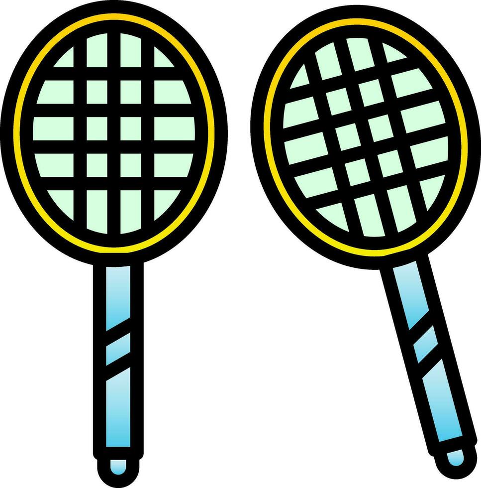 conception d'icône de vecteur de badminton